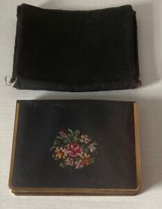 Vintage Leather & Fabric Cigarette Case, Burneys Perfection with Original Cover