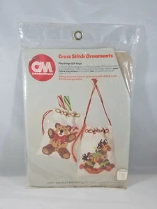 Christmas Playthings Gift Bags Columbia-Minerva Cross Stitch Ornaments Kit  - Picture 1 of 4