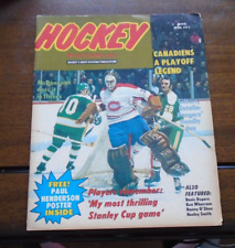 Hockey Pictorial Ken Dryden  cover 1973 April Paul Henderson Poster