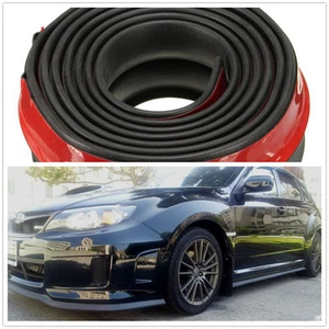 250cm Universal Rubber Car Front Bumper Lip Protect Splitter Self Tape DIY - Picture 1 of 9