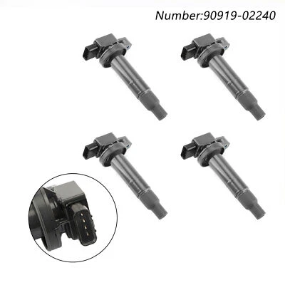 4PCS Denso Ignition Coil 90919-02240 For Toyota Yaris Prius xA xB Echo 1.5L - Image 1 of 3