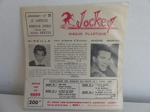 Disque souple Jockey N°5 ANDRE BERTIN Le carosse - Imagen 1 de 1
