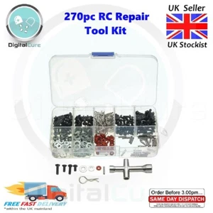 270pcs RC Tornillos Kit Herramientas Reparación Hsp 1/10 Escala Modelos Coche - Imagen 1 de 5