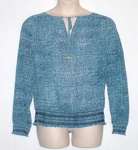 NUEVO CON ETIQUETAS PRECIO DE VENTA SUGERIDO POR EL FABRICANTE $89.50 - Top ajustado Michael Kors, azul patrimonio, talla GRANDE - Imagen 1 de 4