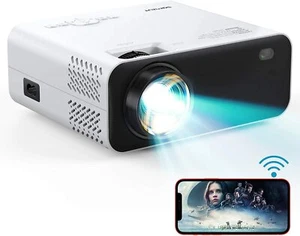 Projector, WiFi Mini Projector Portable, Samzuy 1080P Supported 6000L  - Picture 1 of 7