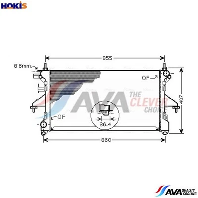RADIATOR ENGINE COOLING PEA2304 FOR FIAT DUCATO/Van/Platform/Chassis/Bus 2.3L - Image 1 of 4
