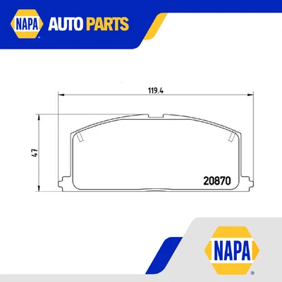 Conjunto de pastilhas de freio compatível com TOYOTA MR2 AW11 1.6 dianteiro 84 a 90 Brembo 0446501010 qualidade - Imagem 1 de 4