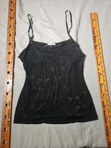 Camisa Icebreaker Mujer Pequeña Negra Lana Merino Camisola Floral Camiseta sin Mangas  - Imagen 1 de 13