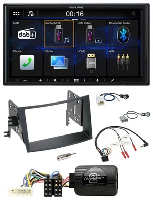 Alpine Bluetooth 2DIN Lenkrad DAB USB Autoradio für Subaru Legacy Outback 09-15 - Bild 1 von 4