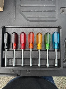 XCELITE 7PC STANDARD HOLLOW-SHAFT NUT DRIVER NUTDRIVER SET Vintage 127TB NOS USA - Picture 1 of 24