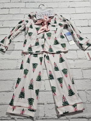 Pijama árbol de Navidad Tahari con lazo a juego Mama & Me talla 4T nuevo con etiquetas Foto 1 de 3