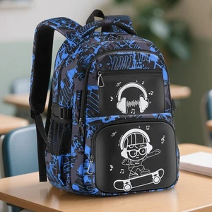 Mochila de música para niños adolescentes niños bolsas escolares regalos de Halloween/Navidad NUEVO - Imagen 1 de 19