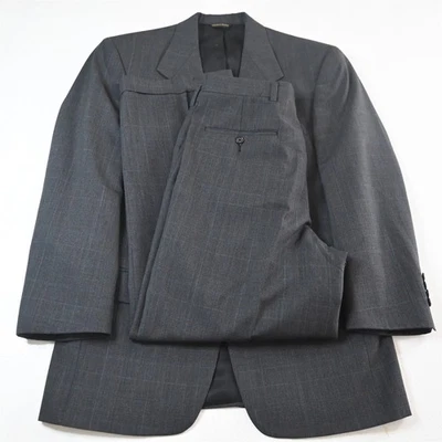 Vtg USA Made Austin Reed 38S 30x30 Gray Glenn Check 100% Wool Mens Suit - Image 1 of 4