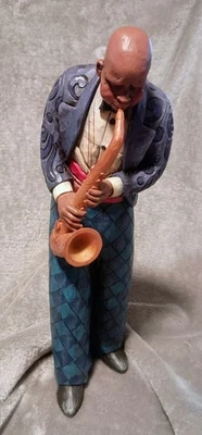2005 JIM SHORE "Design Life Of A Nation" The Bebob Kings  Rare Saxophone Player - Image 1 of 2