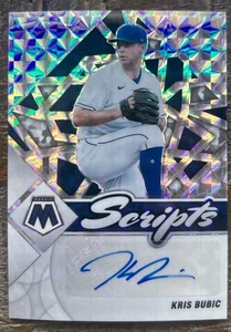 Kris Bubic 2022 Panini Mosaic Silver Prizm Auto Autograph Scripts Royals SC-KB - Picture 1 of 2