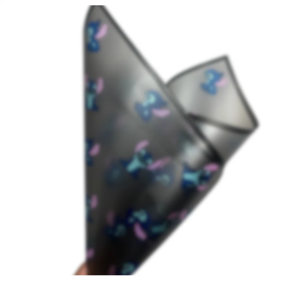 Papel de envolver ramo de personajes de dibujos animados, 22x22 pulgadas, 20 hojas - Lindo alie azul Foto 1 de 1