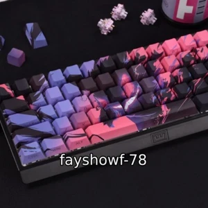 Pocket Monsters Genger Anime Keycaps PBT 108 Klucze Środkowy Pełny zestaw Keycaps Prezent - Zdjęcie 1 z 11