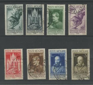 VATIKAN 1936 DRUCK 8V. US. - Bild 1 von 1