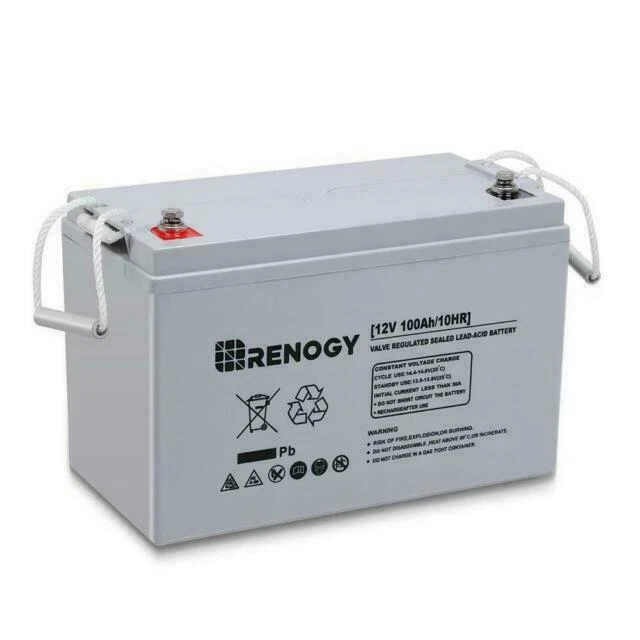 Renogy BATT-AGM12-100 12V 100Ah Deep Cycle AGM Battery