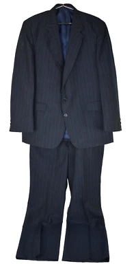 Traje Circle S Western Rockabilly Vaquero Rayas 44 Chaqueta 36x30 Pantalones De Colección Años 70 Foto 1 de 4