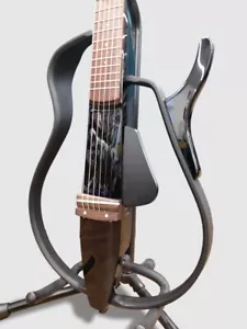 Yamaha SLG-100S BL Silent Acoustic Electric Guitar Steel 6 Strings SLG100S Black - Picture 1 of 9