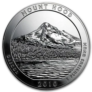 Capucha de montaje America the Beautiful Oregon de plata 0,999 2010 5 oz - Imagen 1 de 3