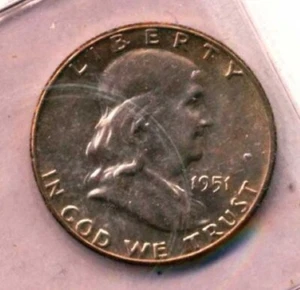 Choice Unc 1951 P Franklin Half Dollar - Picture 1 of 2