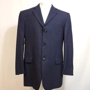 Burberry London Bond Street Navy Blazer 42 R 100% Wool Suit Jacket Sport Coat - Picture 1 of 10