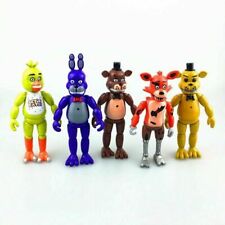 5Pcs Five Nights At Freddy's FNAF Doll Action Figures Toys Freddy Fazbear Bear S