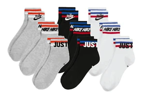 6 Paar Nike Everyday Essential Ankle Sneakersocken Socken Quarter Unisex DX5080 - Picture 1 of 7
