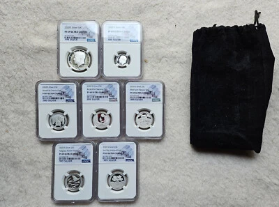 2020-S US Proof Set ( 7pc ) Silver - NGC 69 Ultra Cameo Silver Bar Label - Image 1 of 4