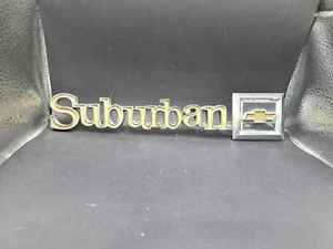 Vintage Chevy Suburban Emblem Metal Badge Ornament Nameplate 345842 - Bild 1 von 6
