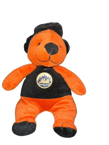 New York Mets/ Good Stuff Toys Plush Teddy Beat Souvenir Doll Orange/Black Logo Cover