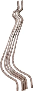Real Forged Steel - Balcony Rail Supports - 5 Pack - Picture 1 of 2