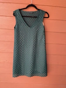 Zara Kleid Grün Ösen S - Bild 1 von 8