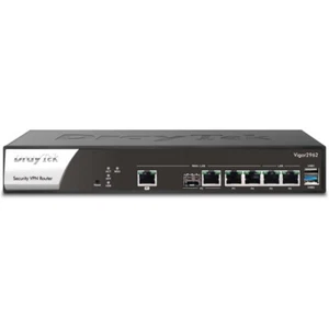 DrayTek Vigor2962 WAN Router ohne Modem schwarz 4x Gigabit LAN 200x VPN Firewall - Bild 1 von 3