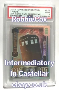 Doctor Who Alien Attax 50th Anniversary binder exclusive LE1 TARDIS PSA MINT 9 - Picture 1 of 2