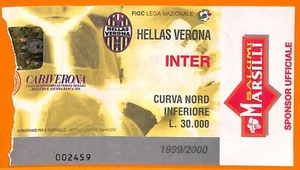 C2027- Vecchio BIGLIETTO PARTITA CALCIO - 1999-2000 HELLAS VERONA VS INTER - Imagen 1 de 1