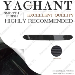 CARBON FIBER og-l Style Roof Spoiler For 1992-1997 Mazda RX7 FD3S Rear Wing - Picture 1 of 12