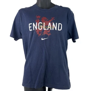 Nike England Forever Graphic T-Shirt Mens L Navy Blue/White 55/69 - Picture 1 of 7