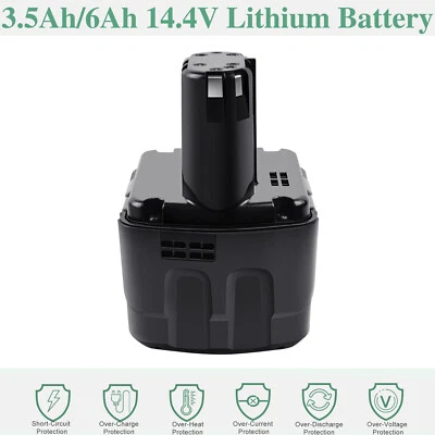TECMANA Batterie Li-ion pour Hitachi BCL1430, BCL1415, EBM1430 EBL1430 14.4V 3.5AH/6AH