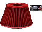 Red Induction Kit Cone Air Filter For Kia Besta 1992-2003