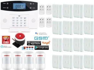 Kits inalámbricos C34 WiFi Tuya APP GSM sistema de alarma de seguridad para el hogar + Alexa + Google Home - Imagen 1 de 12