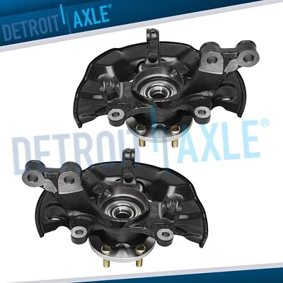 Front Steering Knuckles & Wheel Hub Bearings for 2009-2018 Toyota Corolla Matrix - Image 1 of 4