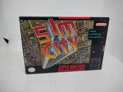 SimCity (Super Nintendo Entertainment System, 1991) SNES No Manual  - Image 1 of 4