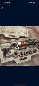 Ridgid 600 Power Drive Pipe Threading Machine Set w/Case & Support Arm - Picture 1 of 1