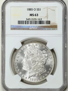 1885-O $1 Morgan Silver Dollar MS63 NGC 3451329-163 - Picture 1 of 2