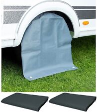 Produktbild - 2x Set Caravan Radschutzhülle Wohnmobil Wohnwagen Radabdeckung Reifenabdeckung
