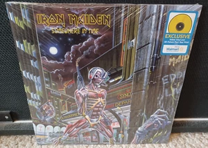IRON MAIDEN Somewhere In Time YELLOW Vinyl Record 2024 3-D Print Exclusive NEW - Picture 1 of 1