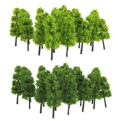 MARKENLOS 20 miniature paesaggio ferroviario paesaggismo modellismo alberi scala 1 200 verde